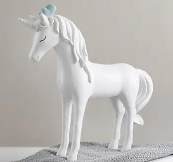 

Unicorn put a modern Nordic living room crafts creative simple personality resin animal decoration