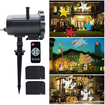 

LED Laser Children's Cartoon Christmas Day Snowflake Projector Home Garden Outdoor Waterproof Decorative Atmosphere Night Light