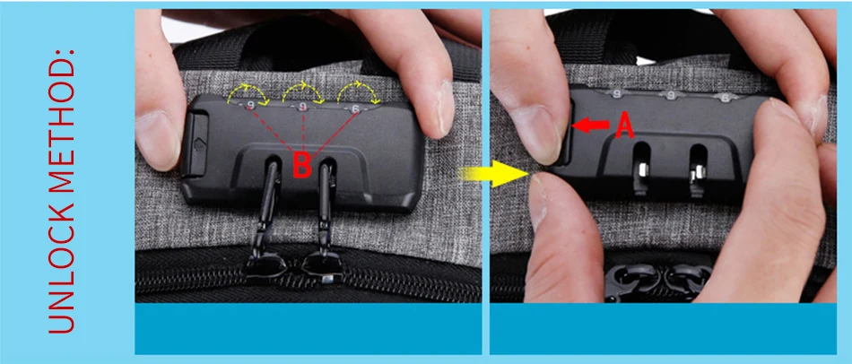 estudante Mochila Adolescentes de carregamento USB estilo