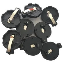 CR2032 держатель батареи 3 V батарея для сотового телефона монета литиевая батарея чехол BS-3-1 со сквозным отверстием 2 шпильки шаг = 19,7 мм, 300 шт./лот