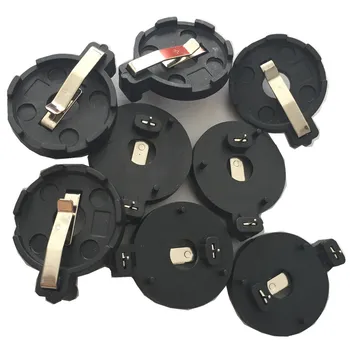 

CR2032 battery holder 3V battery cell coin lithium battery case BS-3-1 through hole 2pins pitch=19.7mm,300pcs/lot