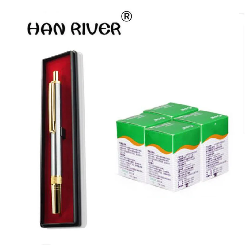 1 pcs pen + 200pcs(4 boxes) needles Stainless Steel Pen for Twist Off