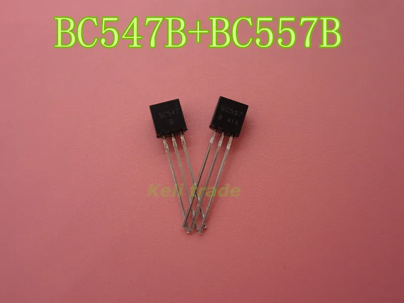 HAILANGNIAO Новинка 1000 шт. новые BC557B 500 + BC547B BC547 BC557 TO-92 малые сигнальные транзисторы |