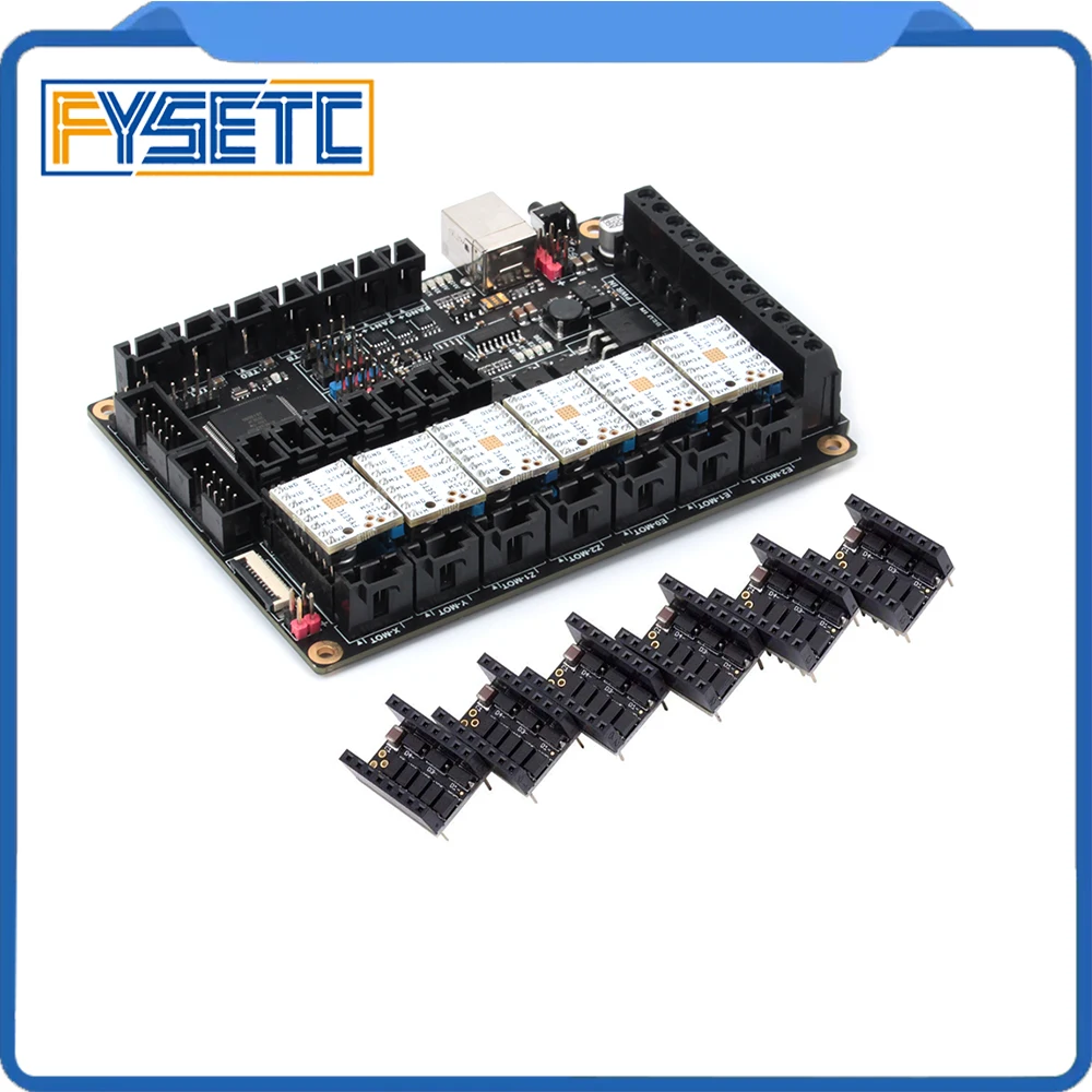 Плата все в одном FYSETC F6 V1.3 системная плата для электроники + 6 шт. TMC2208 V1.2 защита