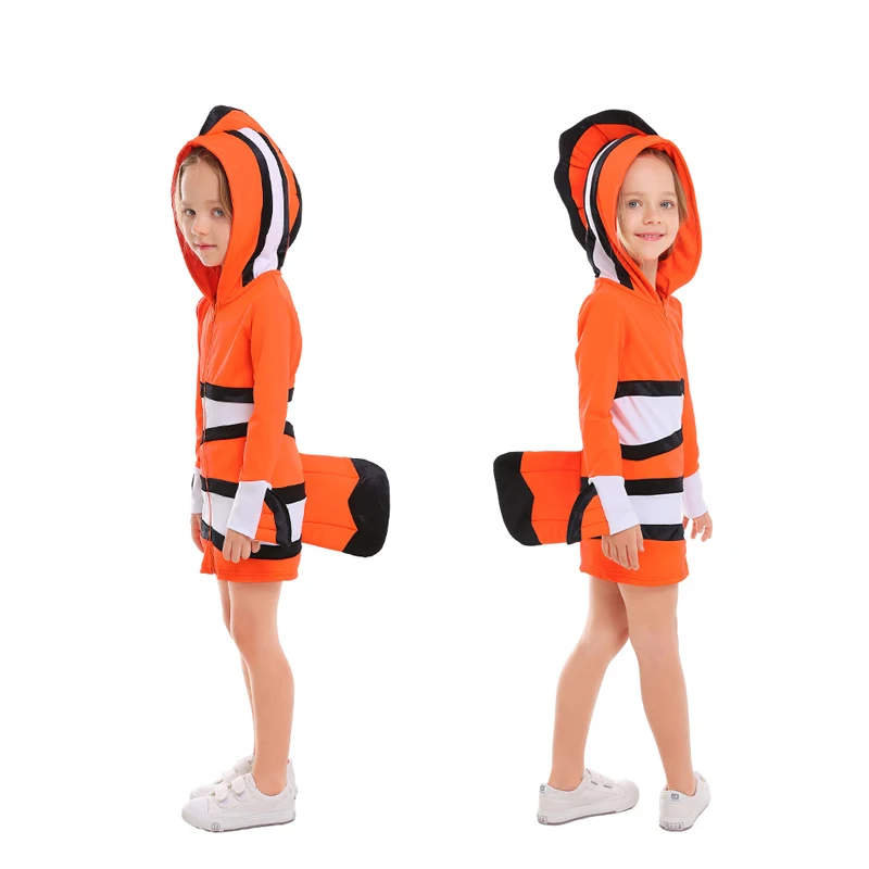 МОРСКАЯ ФОРМА Clownfish, набор, морской тематический костюм для вечеринки, маскарадный сценический костюм, костюм на Хэллоуин