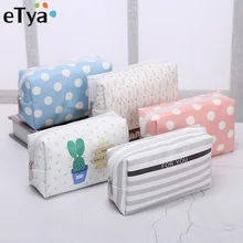 ETya дорожная косметичка из искусственной кожи, корейский маленький Органайзер, женская косметичка, косметичка для хранения