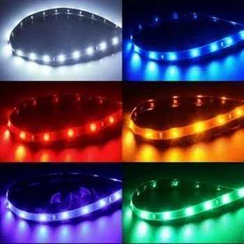 

by DHL or Fedex 2000pcs new Car Auto Decorative Flexible LED Strip 12V 30cm 15SMD Car LED Daytime Running Led Car Strip DRL