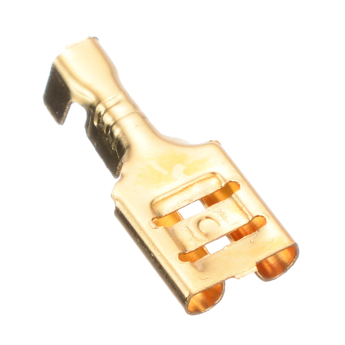 100pcs Spade Terminal Connector Cable Lugs Cable Plug 6.3mm Uninsulated Blank 0.5-1.5mm For Electrical Equipment