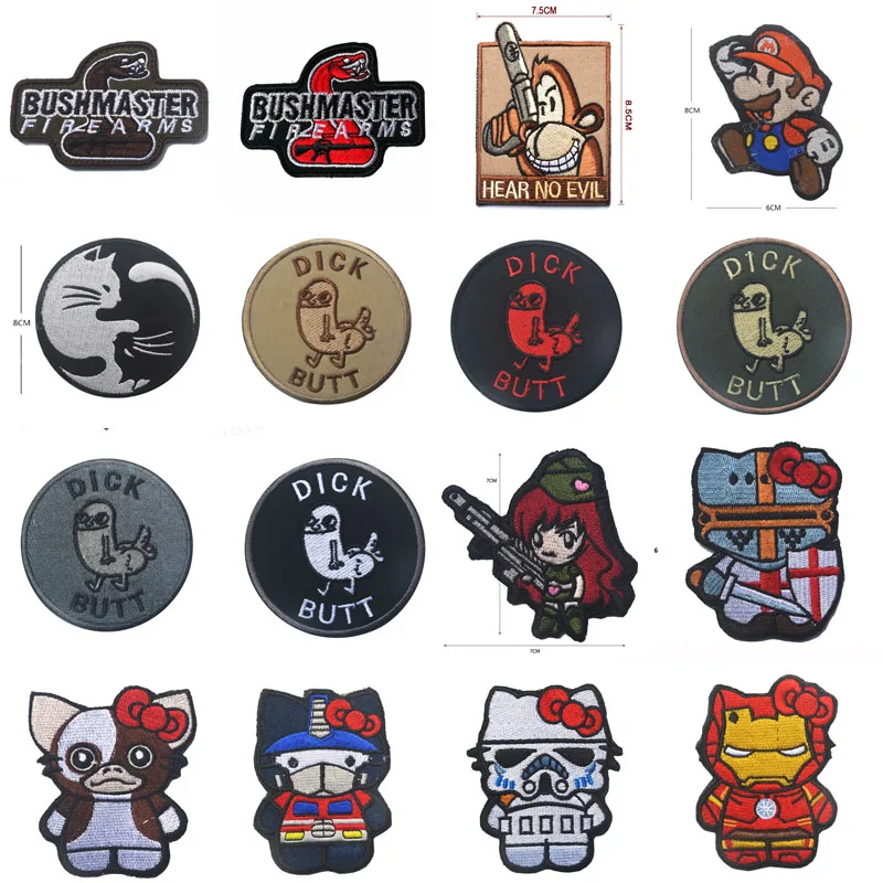 

Tactical Monkey Army Fan Tactical GUN GIRL Armband Embroidery Chapter Badge Badges for Clothes Patch Epaulette Armband Patches