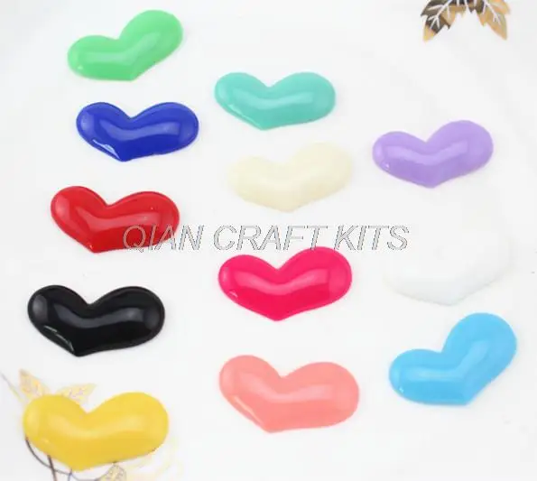 

150pcs shiny resin mixed lovely heart gem Cabochons Cell phone decor, hair clips,headband embellishment, DIY jewelry irregular