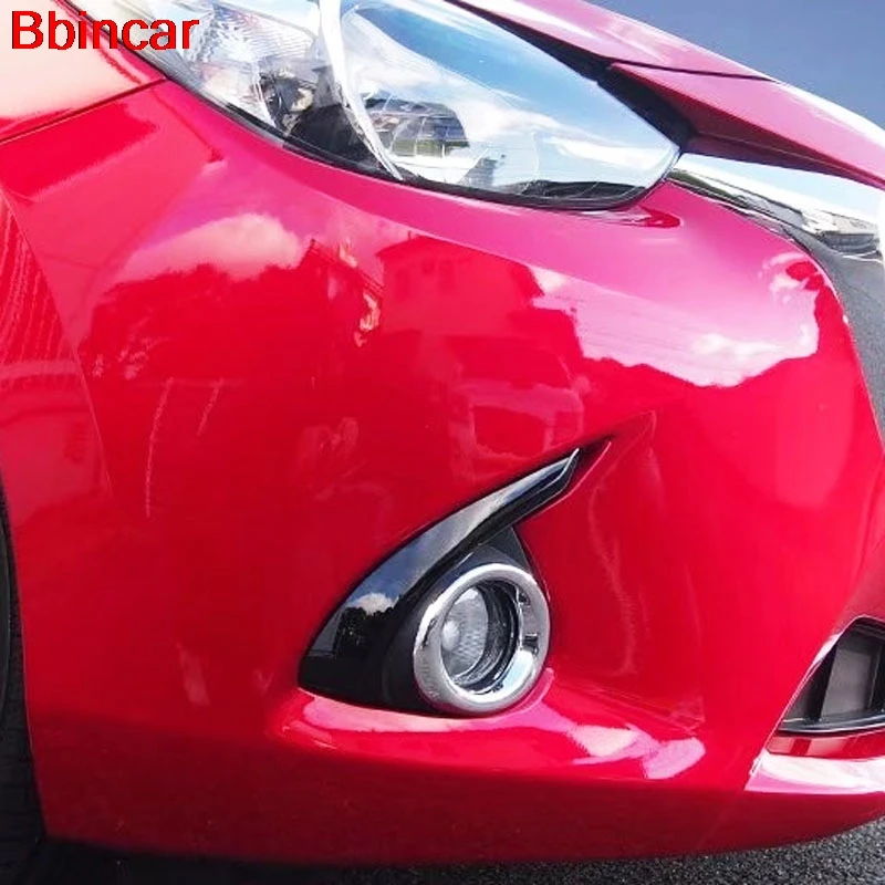 Bbincar хромированная ABS передняя противотуманная фара с объемными полосками для Mazda