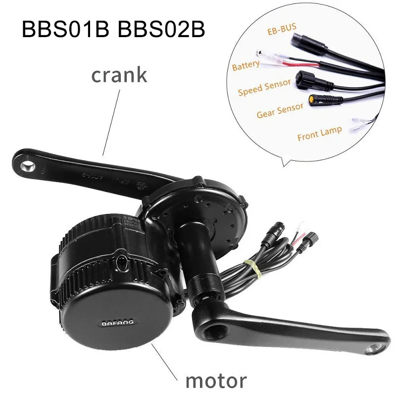 Мотор приводной Bafang Ebike BBSHD 1000W 68MM 100MM 120MM BBS02B 750W 500W BBS01 350W 250W 36V 48V|Двигатель для