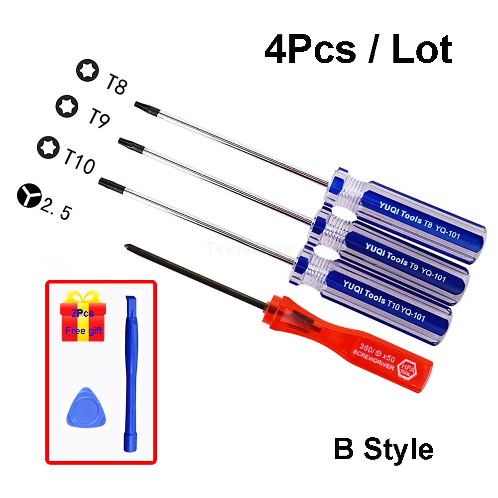 3,8 мм 4,5 мм безопасности отвертка Игровой Набор бит для nintendo 3DS Xbox 360 кубика игры консоль и т. д. 3/4/9/11/13 шт./лот - Цвет: B and gifts
