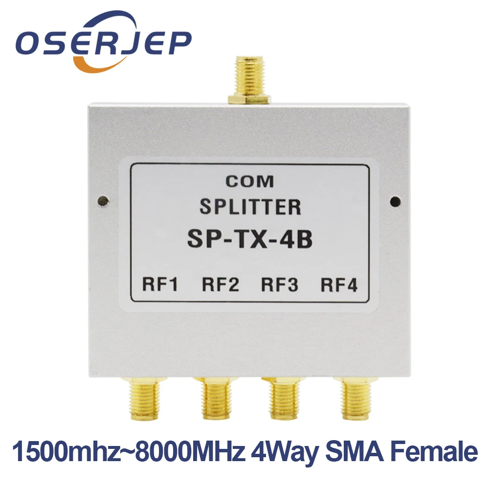 RF Coaxial Splitter 1 to 2/4 Way Power Splitter 1500 8000MHz 2.4G 5G 8G