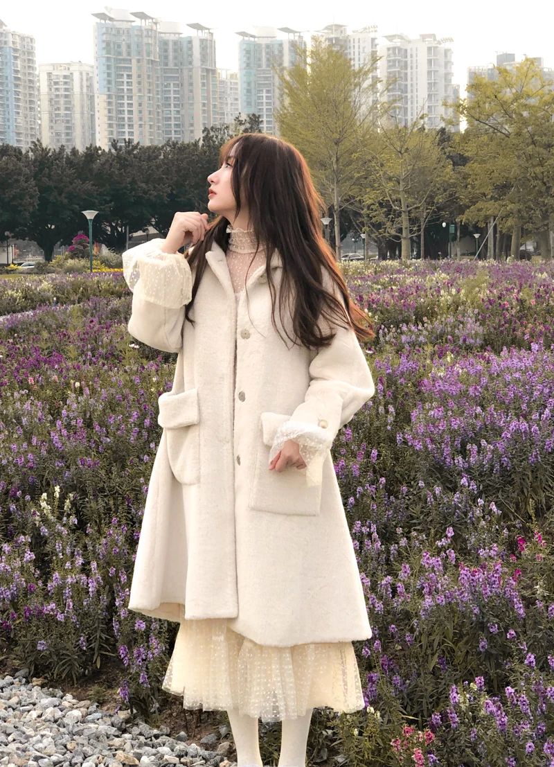 Женщины благородные элегантные качества шерстяные длинные пальто 2018 Новинка зимы фирменный дизайн Для женщин с длинным рукавом карманы