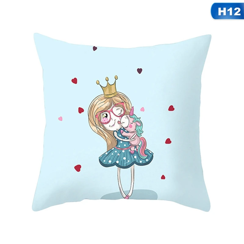 45x45cm Flamingo Unicorn Pillow Case Decorative Pillowcase -Unicorn Fashion