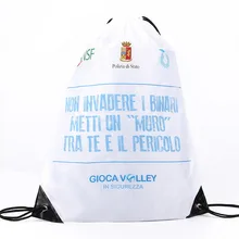 Спортивная водонепроницаемая сумка-рюкзак на шнурке с карманом с принтом логотипа на заказ