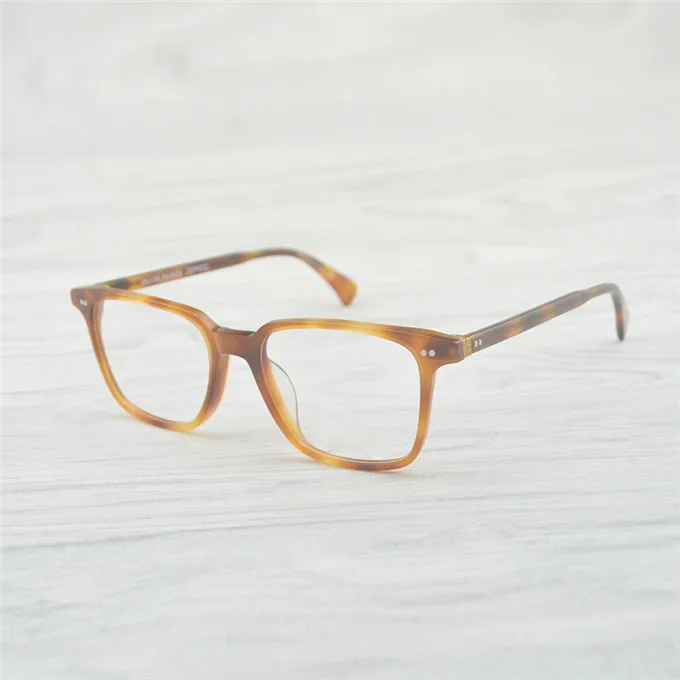 Унисекс, ретро большие прозрачные очки, очки для чтения, оправа OV5316, дизайнерские очки, оправа для очков, очки для близорукости - Цвет оправы: Amber