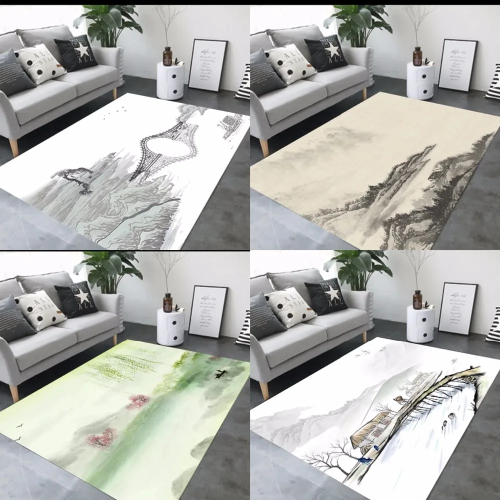 3d коврик в китайском стиле с художественным ландшафтом ковры для гостиной дивана
