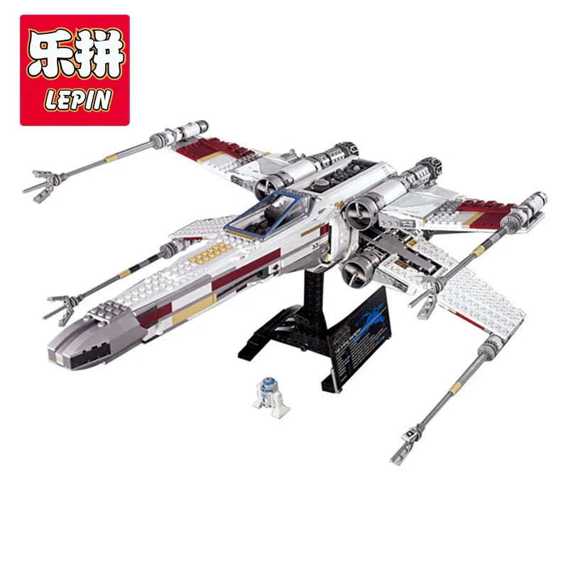 

LEPIN 05039 Star series plan Red Five X-Wing Starfighter Model Building Blocks Compatible with Lego 10240 Children Toys 1616 Pcs