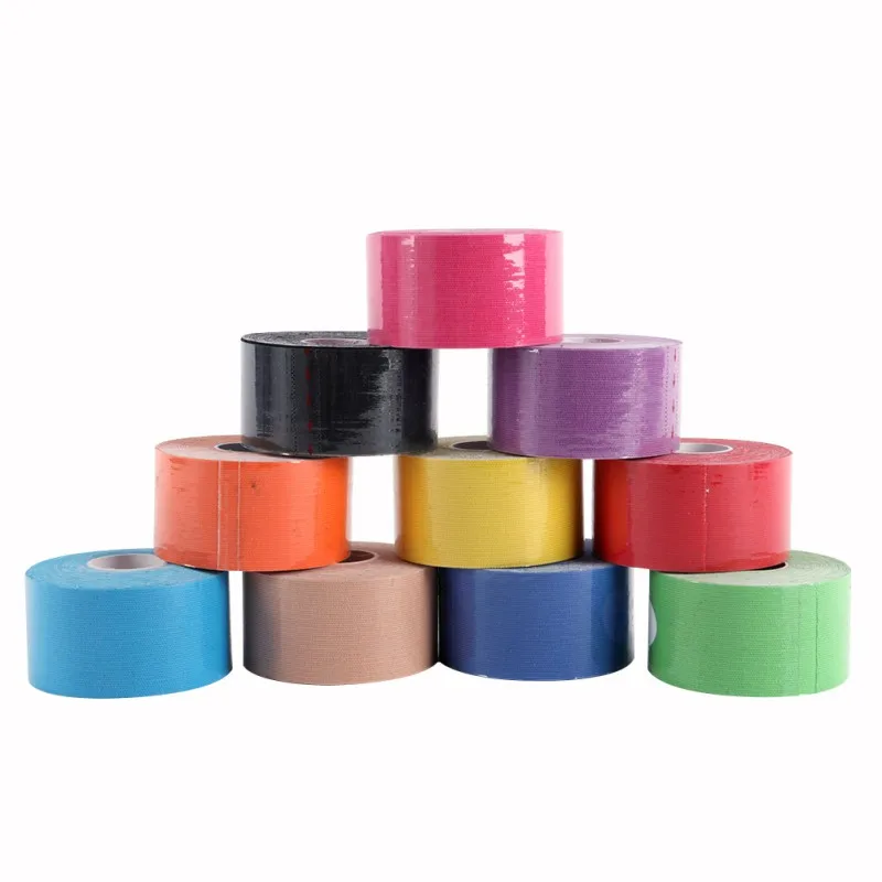 

Muscle Tape 5M Sports Tape Kinesiology Tape Cotton Elastic Adhesive Muscle Bandage Care Physio Strain Injury Support 10 Colors