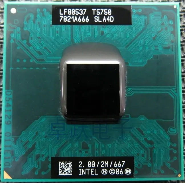 

original intel CPU laptop Core 2 Duo T5750 cpu 2M Cache/2.0GHz/667/Dual-Core Socket 479Laptop processor for GM45/PM45