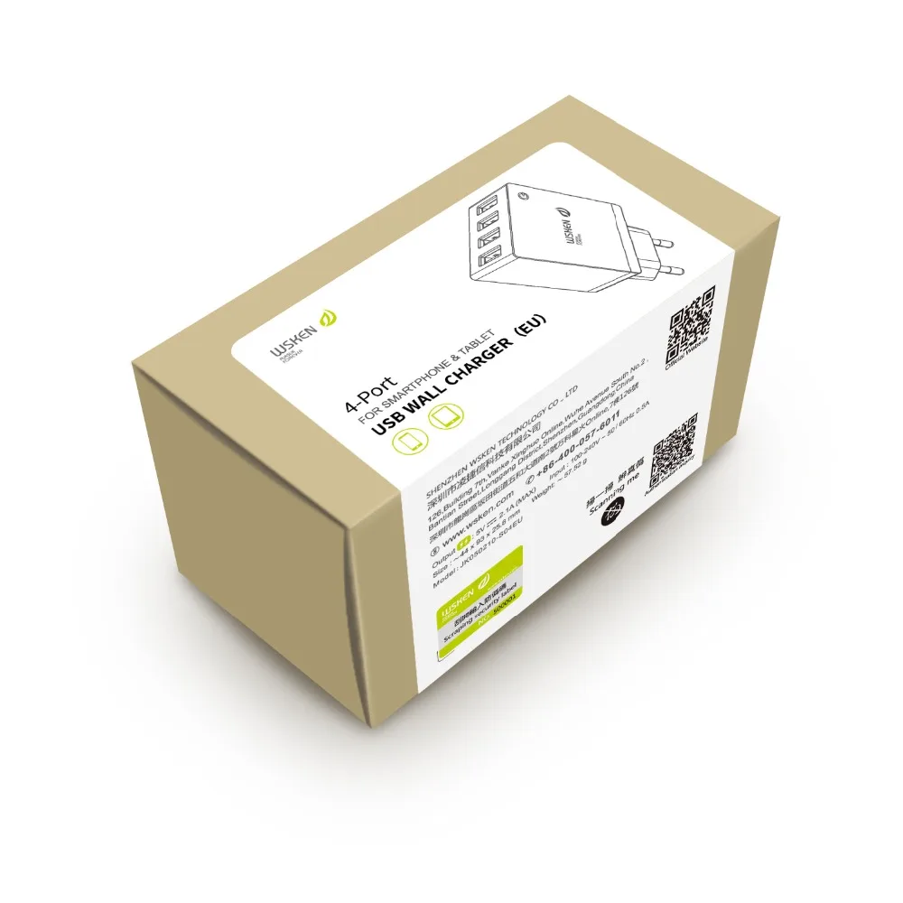 Зарядное устройство WSKEN с 4 USB портами 2 1 А|wall charger|usb chargercharger for phone |