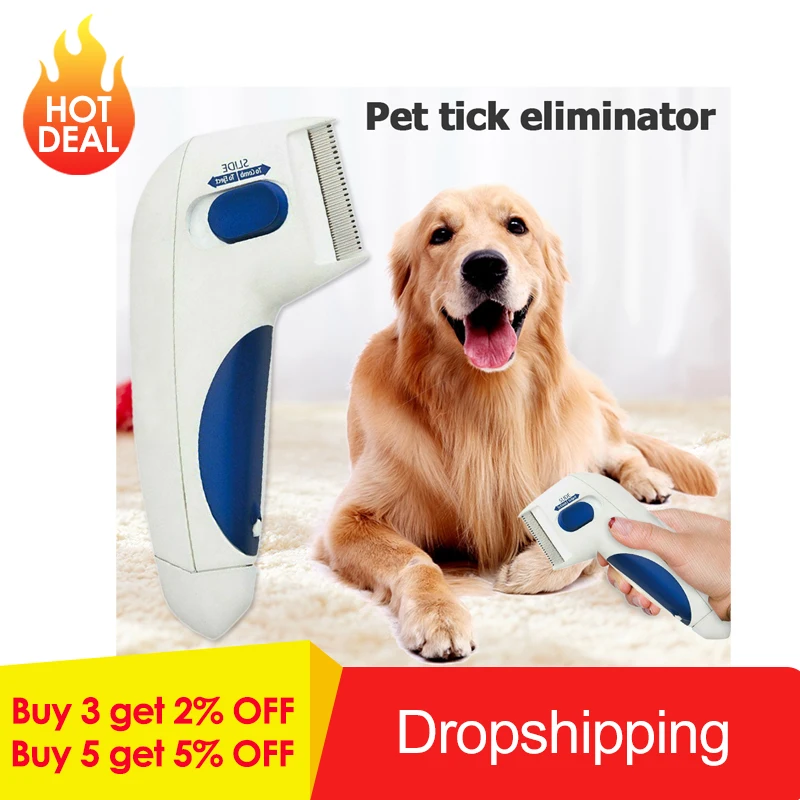 

Pet Flea Lice Cleaner Comb Electronic Dog Flea Cleaning Brush Pets Flea Controller Killer Remover Pets Products for Dropshipping