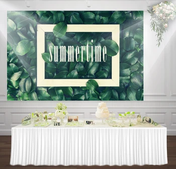 

HUAYI watercolor tropical leaves photography backdrop background summer birthday party decorations wedding photobooth hz-1005