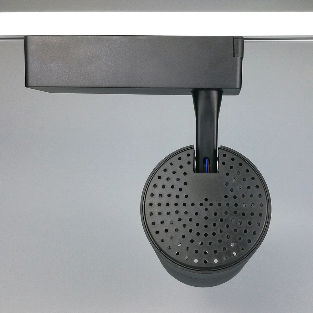 Track Lighting Rail Spotlight 30W Black White Clothing Shop Windows Showrooms Store COB Track Rail LED Track light Rail Spot (12)