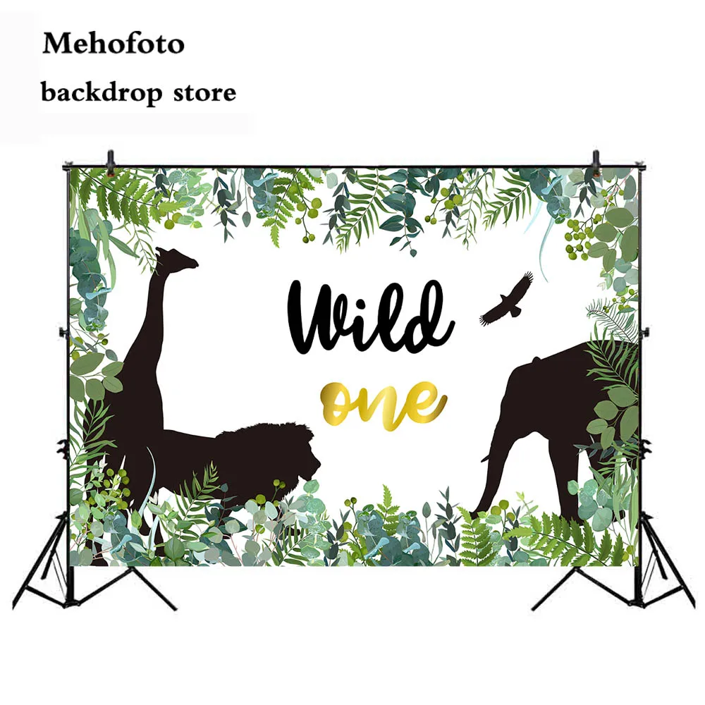 Фоны для фотосъемки Mehofoto Wild One с животными Фотофон новорожденных украшение дня