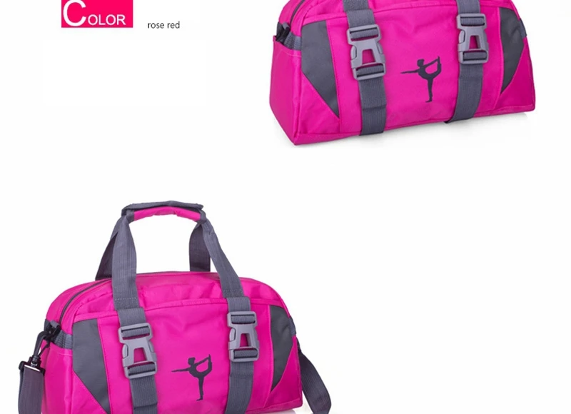 Для женщин фиолетовая Йога Спортивная сумка для дискотеки для девочек розовая Спортивная одежда для занятий танцы сумка для Фитнес для взрослых большой Водонепроницаемый Сумочка или сумка через плечо для танцев AS8631