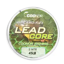 45lb 5 м рыболовная леска Leadcore камуфляжная карповая плетеная леска для волос свинцовая основная рыболовная фторуглеродная леска Angeln Hengelsport