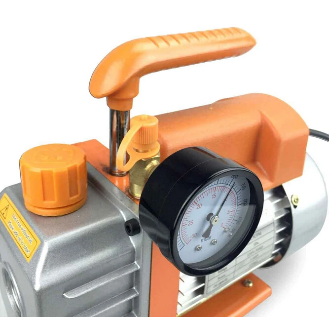 Одноступенчатый 2.5CFM 1/4HP микро вакуумный насос глубокий HVAC инструменты AC R410a R134 +