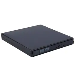 Новый Портативный USB 2,0 DVD CD-Rom IDE Внешний корпус тонкий для ноутбука Тетрадь черный внешний жесткий диск диск Корпус