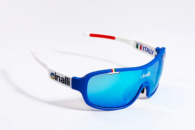 Naga sire CINALLI C-068 Eyewear Sunglasses Cycling Racing outdoor sport Googles Protective TR90 Frame Polycarbonate Polarized1PC - Цвет: Blue