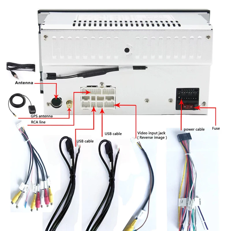 7 дюймов 1024 Автомагнитола 2 Din Android 1 автомобильный dvd плеер gps Wifi Bluetooth радио