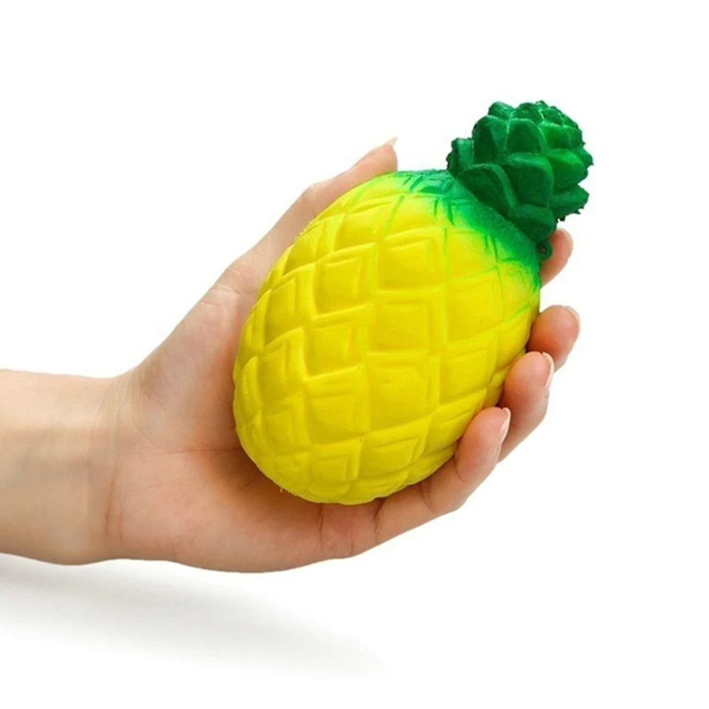 Каваи ананас фрукты мягкий Jumbo моделирование фруктовый аромат медленно поднимающийся Queeze игрушки милые Squishies ананас