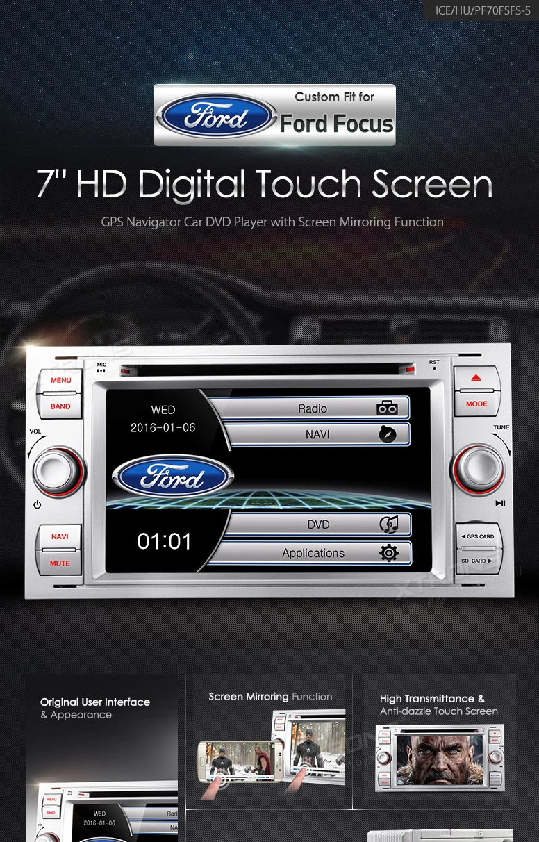 Cheap 7" Silver Special Car DVD for Ford Focus II 2005-2007 & Kuga 2008-2012 & Fusion 2006-2011 & Fiesta 2005-2008 & Mondeo 2003-2007 1 Cheap 7" Silver Special Car DVD for Ford Focus II 2005-2007 & Kuga 2008-2012 & Fusion 2006-2011 & Fiesta 2005-2008 & Mondeo 2003-2007 1