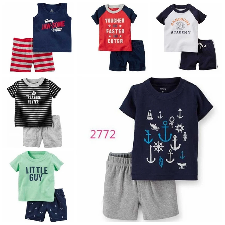 

Blue Whale Baby Boy Clothes Suit Newborn Clothing Sets 6 9 12 18 24 Month T-Shirt Plaid Shorts Pant Outfits Summer Cotton Sets