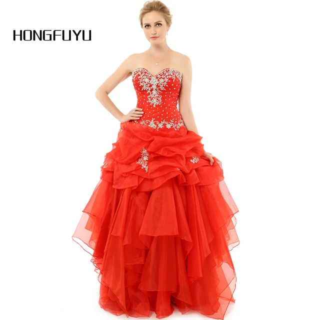 Red Organza Dress