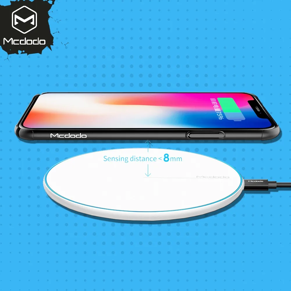 MCDODO Wireless Charger for iPhone X 8 Plus 10W Wireless Charging for