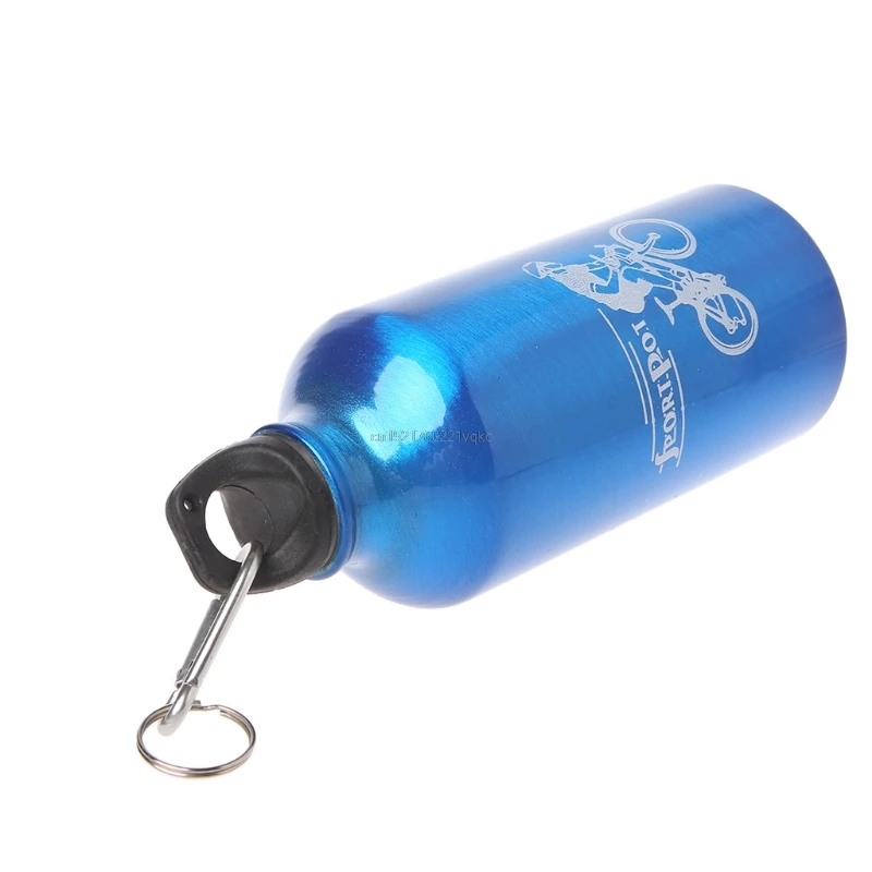 500 мл бутылка для воды из алюминиевого сплава для спорта на открытом воздухе Велоспорт Сверхлегкий с пряжкой