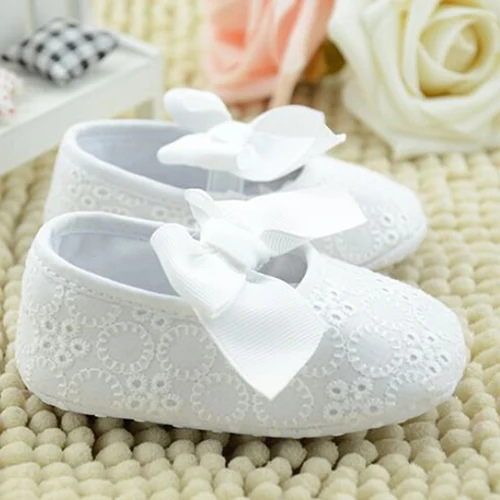 

Infant Baby Girl Princess Bowknot Soft Sole Crib Toddler Shoes 0 to 12 Months