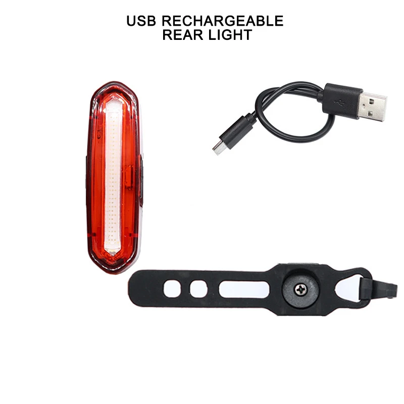 Велосипед задний фонарь USB Перезаряжаемые для MTB велосипеда дороги задних свет Водонепроницаемый ночного Велоспорт безопасности предупреждение светодиодный светильник TL2251