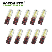 10 шт. T10 Светодиодные лампы w5w led 168 194 cob лампы накаливания для автомобиля, стеклянные лампы для приборной панели, габаритные огни для стайлинга автомобилей