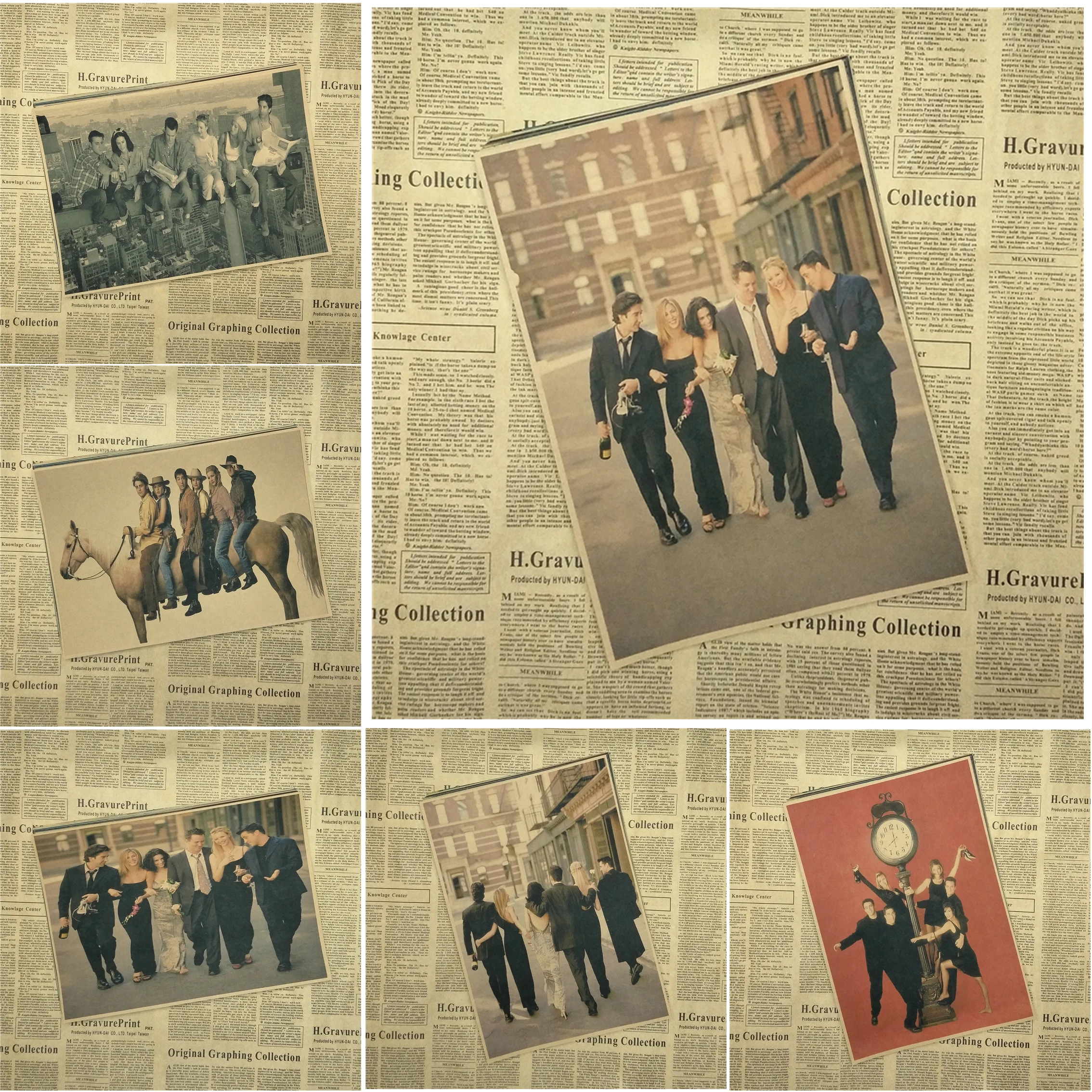 

Friends posters FRIENDS drama The One movie TV movie Modern paintings decorative painting paintings