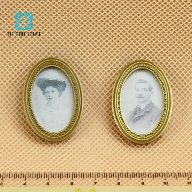 

Me and House Doll House Miniature Vintage 19th century fresco mini frame picture