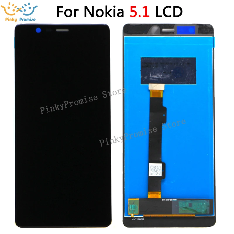 

5.5"For Nokia 5.1 5 (2018) TA-1061 TA-1075 TA-1076 TA-1081 TA-1088 LCD Display+Touch Screen Digitizer Assembly Black with kit