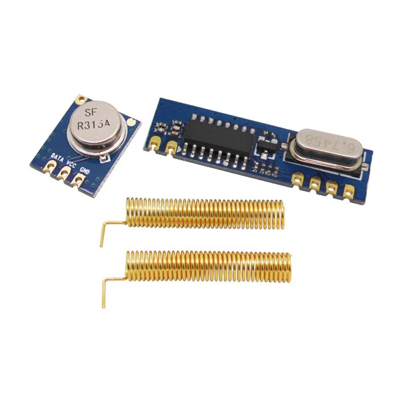 

1pc Arduino Uno Wireless ASK TX Module RX Module kit (RF transmitter STX882+ RF receiver SRX887)+2 pcs gold spring antenna